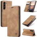 For Samsung Galaxy S24+ 5G CaseMe 013 Multifunctional Horizontal Flip Leather Phone Case(Brown)