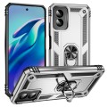 For Motorola Moto G Power 5G 2024 Shockproof TPU + PC Phone Case with Holder(Silver)