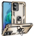 For Motorola Moto G Play 4G 2024 Shockproof TPU + PC Phone Case with Holder(Gold)