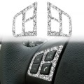 For BMW 3 Series E90 2005-2012 Car Steering Wheel Button Panel Diamond Decorative Sticker