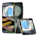 For Samsung Galaxy Z Flip5 Painted Pattern PC Phone Case(Color Brush)