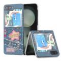 For Samsung Galaxy Z Flip5 Painted Pattern PC Phone Case(Cowboy)