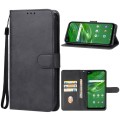 For Cricket Outlast/AT&T JETMORE Leather Phone Case(Black)