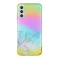 For Samsung Galaxy S24+ 5G Laser Marble Pattern Clear TPU Shockproof Phone Case(Grey)