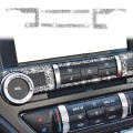 For Ford Mustang 2015-2020 Car Central Control CD Diamond Decoration Sticker, Left and Right Drive