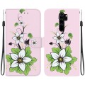For Xiaomi Redmi Note 8 Pro Crystal Texture Colored Drawing Leather Phone Case(Lily)