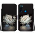 For Xiaomi Redmi Note 8T Crystal Texture Colored Drawing Leather Phone Case(Crystal Peony)