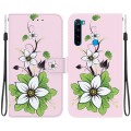 For Xiaomi Redmi Note 8T Crystal Texture Colored Drawing Leather Phone Case(Lily)