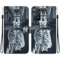 For Xiaomi Redmi Note 11 Pro Global Crystal Texture Colored Drawing Leather Phone Case(Cat Tiger Ref