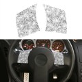 For Nissan 350Z 2003-2009 2pcs Car Steering Wheel Button Frame B Diamond Sticker,Left and Right Driv
