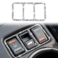 For Nissan 370Z Z34 2009- Car Central Control Heating Button Frame Diamond Decoration Sticker, Left