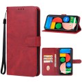 For Google Pixel 4a 5G Leather Phone Case(Red)