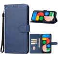 For Google Pixel 4a 5G Leather Phone Case(Blue)
