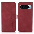 For Google Pixel 9 KHAZNEH Matte Texture Leather Phone Case(Red)