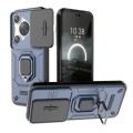 For Huawei Pura 70 Pro / Pura 70 Pro+ Sliding Camshield TPU + PC Shockproof Phone Case with Holder(B
