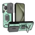 For Huawei Pura 70 Ultra Sliding Camshield TPU + PC Shockproof Phone Case with Holder(Green)