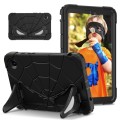 For Samsung Galaxy Tab A9 Spider Silicone Hybrid PC Shockproof Tablet Case(Black)