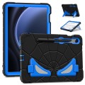For Samsung Galaxy S9 FE / S8 / S7 Spider Silicone Hybrid PC Shockproof Tablet Case(Black Blue)