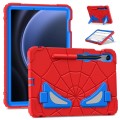 For Samsung Galaxy S9 FE / S8 / S7 Spider Silicone Hybrid PC Shockproof Tablet Case(Red Blue)