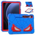 For Samsung Galaxy S9 FE / S8 / S7 Spider Silicone Hybrid PC Shockproof Tablet Case(Blue Red)