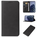 For OnePlus 10 Pro Magnetic Closure Leather Phone Case(Black)