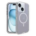 For iPhone 15 Plus Shockproof MagSafe Magnetic Phone Case(Transparent Grey)