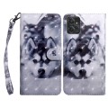 For Motorola Moto G Power 2023 3D Painted Leather Phone Case(Husky)