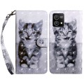 For Motorola Moto G Stylus 5G 2023 3D Painted Leather Phone Case(Smile Cat)