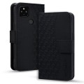 For Google Pixel 4a 5G Business Diamond Buckle Leather Phone Case with Lanyard(Black)