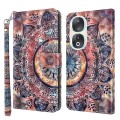 For Honor 90 3D Painted Leather Phone Case(Colorful Mandala)