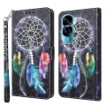 For Honor 90 Lite 3D Painted Leather Phone Case(Colorful Dreamcatcher)