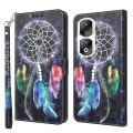 For Honor 90 Pro 3D Painted Leather Phone Case(Colorful Dreamcatcher)