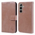 For Samsung Galaxy S24+ 5G Skin Feeling Oil Leather Texture PU + TPU Phone Case(Champagne)