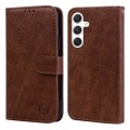 For Samsung Galaxy S24 5G Skin Feeling Oil Leather Texture PU + TPU Phone Case(Brown)