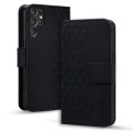 For Samsung Galaxy S23 Ultra 5G Diamond Buckle Leather Phone Case with Lanyard(Black)