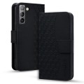 For Samsung Galaxy S22 5G Diamond Buckle Leather Phone Case with Lanyard(Black)