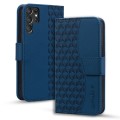 For Samsung Galaxy S22 Ultra 5G Diamond Buckle Leather Phone Case with Lanyard(Royal Blue)