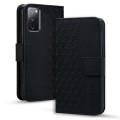 For Samsung Galaxy S20 Diamond Buckle Leather Phone Case with Lanyard(Black)