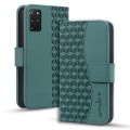 For Samsung Galaxy S20+ Diamond Buckle Leather Phone Case with Lanyard(Green)