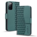 For Samsung Galaxy S20 FE 5G Diamond Buckle Leather Phone Case with Lanyard(Green)