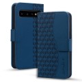 For Samsung Galaxy S10 Diamond Buckle Leather Phone Case with Lanyard(Royal Blue)