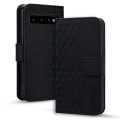 For Samsung Galaxy S10 Diamond Buckle Leather Phone Case with Lanyard(Black)