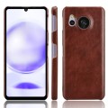 For Sharp Aquos Sense8 Litchi Texture Back Cover Phone Case(Brown)