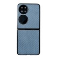 For Huawei P50 Weave Texture PC Phone Case(Blue)