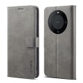 For Honor X50 LC.IMEEKE Calf Texture Leather Phone Case(Grey)