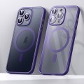 For iPhone 15 Pro Max SULADA Magsafe Magnetic Matte PC + TPU Phone Case(Dark Purple)
