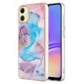 For Samsung Galaxy A05 Electroplating IMD TPU Phone Case(Blue Marble)