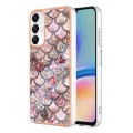 For Samsung Galaxy A05s Electroplating IMD TPU Phone Case(Pink Scales)