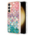 For Samsung Galaxy S24+ 5G Electroplating IMD TPU Phone Case(Colorful Scales)