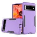 For Google Pixel 7 2 in 1 Magnetic PC + TPU Phone Case(Purple+Black)
